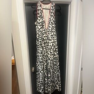 Deep V Maxi Dress